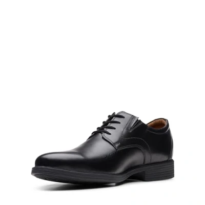Abbildung von Clarks Herren Whiddon Plain Oxford Schuh, Black Leather, 46 EU Weit
