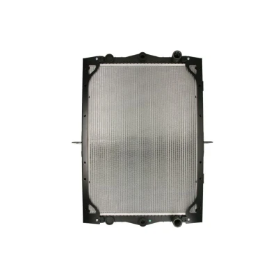 Abbildung von NRF 519745 Kühler, Motorkühlung Aluminium 750 588 56 mit Rahmen Kühlrippen gelötet