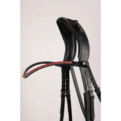 Abbildung von Montar Stirnriemen Fair Crystal Curved Rot