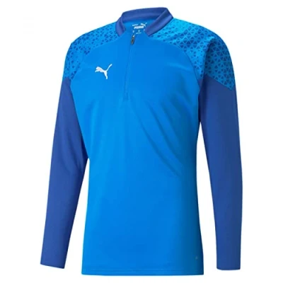 Abbildung von Puma Fussball Teamsport Teamcup Halfzip SW Langarmshirt, Herren, Größe: XXL, Blau