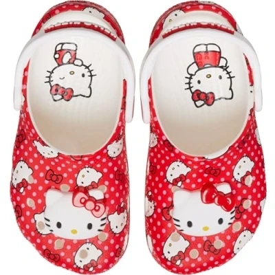 Abbildung von Crocs Hello Kitty Red Classic Clog T, Kids, Multi,