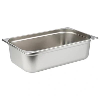 Abbildung von APS 81106 GN Behälter 1/1, Gastronormbehälter Edelstahl rostfrei/Abmessungen 32,5 x 53 cm/Tiefe 150 mm/Volumen 20 Liter