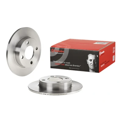 Abbildung von BREMBO 08.5213.10 Bremsscheibe 245 10 4 voll AUDI: 90 B3, 80 B4 Saloon