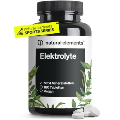 Abbildung von Elektrolyte Tabletten 180 mit Magnesium, Kalzium, Natrium und Chlorid Magnesium für dein Elektrolytgleichgewicht deine Muskelfunktion geeignet Keto Ernährung