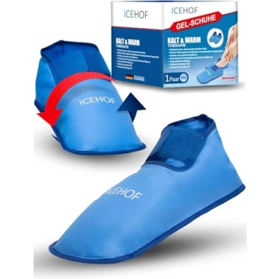 Abbildung von ICEHOF Kühlsocken (1 Paar) Sanfter Stoff Kühl Schuhe mit Gel Kältetherapie für Füße Zehen bei Chemo Therapie Rheuma Eis Socken OneSize Unisex