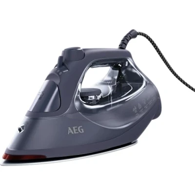 Abbildung von AEG SI6 1 4MN Bügeleisen / 2500 Watt 200g Dampfstoß 0 40g Dampf/Min. Restwärmeanzeige Sicherheitsabschaltung Selbstreinigungsfunktion 1,95 m Kabel Anti Kalk System blau
