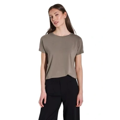 Abbildung von STREET ONE Damen A323114 Shirt in Unifarbe, Stone Brown, 36