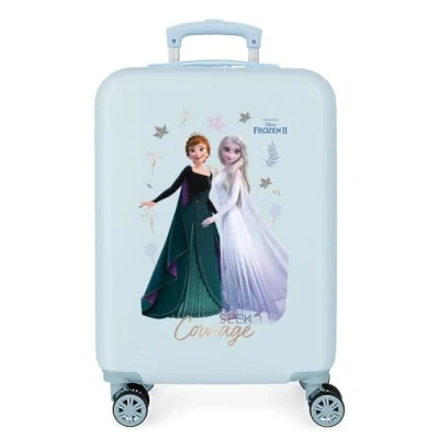 Abbildung von Disney Frozen Seek Courage Hand Luggage Blau 34x55x20 cm Starres ABS seitliches Zahlenschloss 32L 2,62 kgs 4 Doppelräder Handgepäck