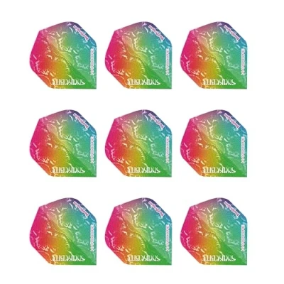 Abbildung von RED DRAGON Hardcore Peter Wright Snakebite Snakeskin Extra Dicke Dart Flights 3 Sätze pro Packung (9 insgesamt)