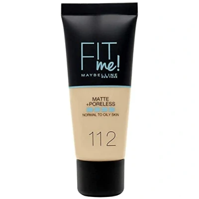 Abbildung von Maybelline New York, MakeUp Fit Me Foundation Matte, 112 Soft Beige, 30 milliliter