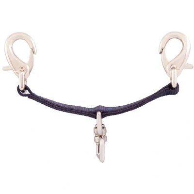 Abbildung von Premiere Longierbrille mit drehbarem Mittelwirbel Blau 16cm