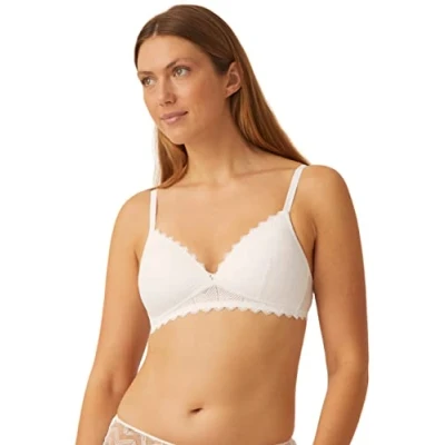 Abbildung von Naturana Damen Padded Soft Cup Bra 5672 Gepolsterter BH, Durchsichtig, White, 95B