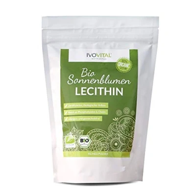 Abbildung von BIO Sonnenblumen Lecithin Pulver, IVOVITAL® (Bio zertifiziert) (600g)
