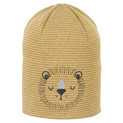 Abbildung von Sterntaler Unisex Kinder Mütze Baby Beanie Löwe, Gelb, 49