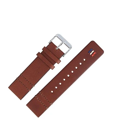 Abbildung von Tommy Hilfiger Uhrenarmband 22mm Leder Braun Glattleder 679301887
