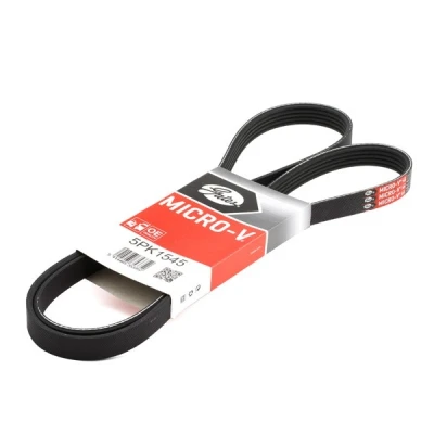 Abbildung von GATES 5PK1545 Keilrippenriemen 1545 5 Polyester, EPDM (Ethylen Propylen Dien Kautschuk) RoadMax Value Line OPEL: Zafira B, Vectra C Saloon, Meriva A