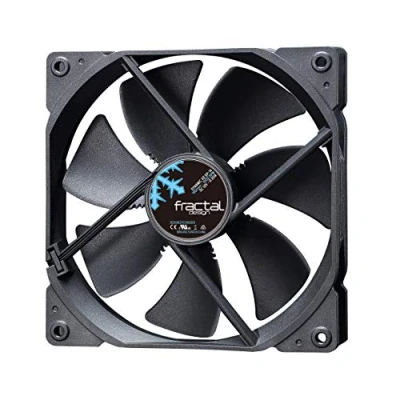 Abbildung von Fractal Design Dynamic X2 GP 14 PWM Computer Fan Silent High Airflow 140x140x25 mm 1700RPM FDB Bearings Trip Wire Aerodynamically Shaped Struts Black Edition (Single)