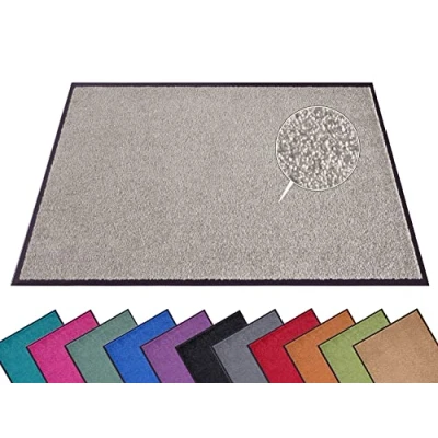 Abbildung von Hanse Home Fußmatte (S XXL) 90x150cm 12 Farben Fussmatte Outdoor Schmutzfangmatte Türmatte Waschbar &amp; Wetterfest rutschfest für Eingangsbereich Außenbereich Taupe