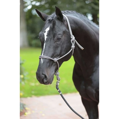Abbildung von Kerbl Knotenhalfter Navy/Beige Pony
