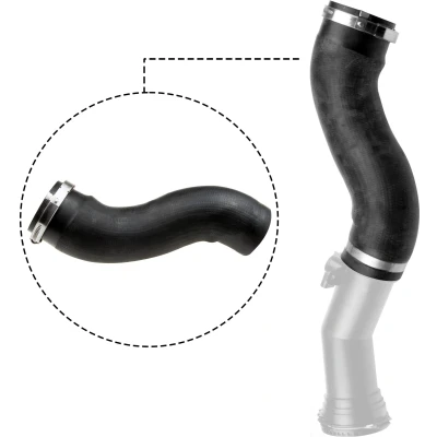 Abbildung von GATES 09 0755 Ladeluftschlauch AEM (Ethylen Acrylat Kautschuk) BMW: 1 Hatchback