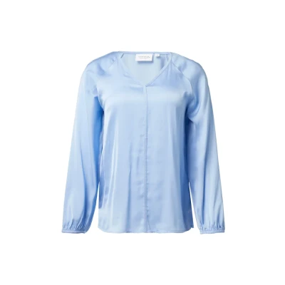Abbildung von comma casual identity Bluse, Damen, Größe: 38, Himmelblau