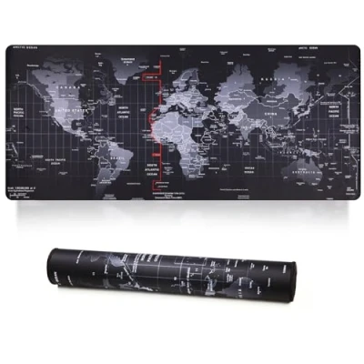Abbildung von Jahosin Großes Gaming Mauspad mit genähten Kanten,[90x40CM] Erweitertes Rutschfester Naturkautschukbasis für Gamer/Desktop/Büro/Zuhause 90x40 MapJ