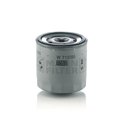 Abbildung von MANN FILTER W 712/95 Ölfilter 3/4 16 UNF 1B mit einem Rücklaufsperrventil Anschraubfilter VOLKSWAGEN: CADDY 4 Kasten, Golf Sportsvan kfzteile, mister