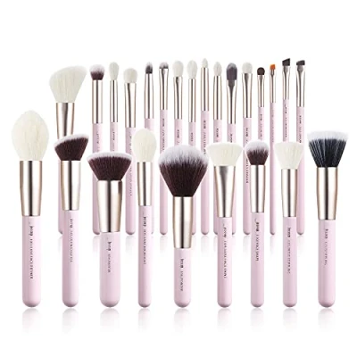 Abbildung von Jessup Pinselset Makeup Pinsel Make Up Set 25 Stk Kosmetik Schmink Augenpinsel Gesichtpinsel Brushes Lidschattenpinsel Synthetische Natürliche Haare Holzgriff T290