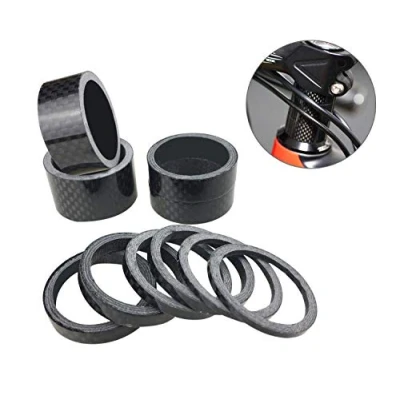 Abbildung von PLATT Fahrrad Ahead Vorbau Spacer Karbon MTB Rennrad Distanzscheiben Headset 1/8&quot; (10 pcs),Glossy