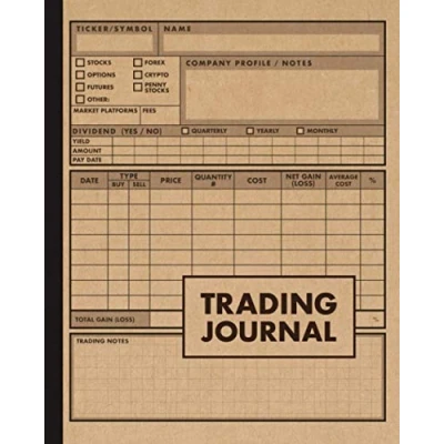 Abbildung von trading Journal: Stock log and investment journal notebook 120 Pages