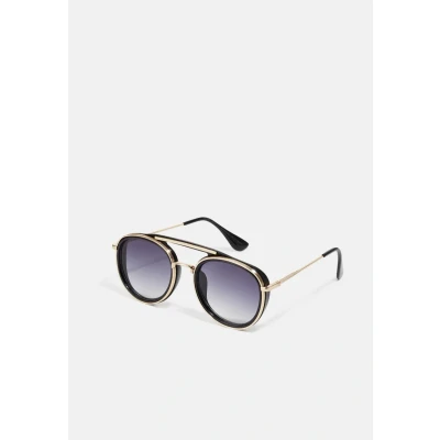 Abbildung von Urban Classics Sunglasses Ibiza WITH Chain Unisex Sonnenbrille black/goldcoloured, Herren, Größe: One Size, Black/gold coloured