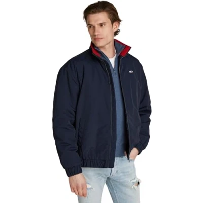 Abbildung von Tommy Jeans Herren Jacke Essential Padded Jacket mit Reißverschluss, Blau (Dark Night Navy), S