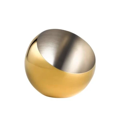 Abbildung von APS 40773 Schale SPHERE, Ø 16 cm, Höhe 15 0,8 Liter, Edelstahl, Gold Look