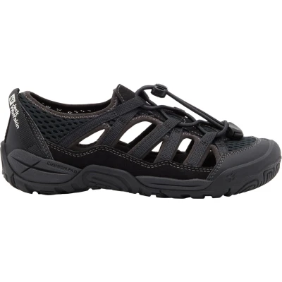 Abbildung von Jack Wolfskin Levente Unisex Trekkingsandale für Kinder, Größe: 33, Black Schuhe