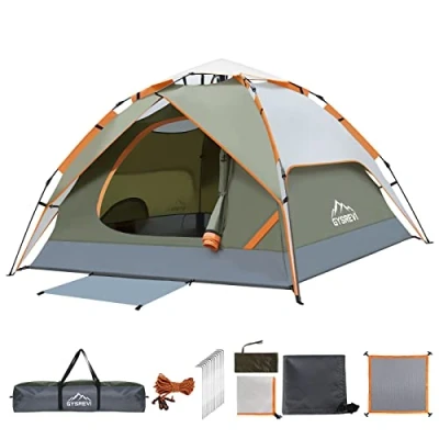 Abbildung von Gysrevi Camping Zelt Quick Up Kuppelzelte Wurfzelt Wasserdicht Winddicht Dome Tent 3 4 Personen für Outdoor Trekking
