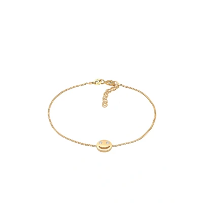 Abbildung von Elli Classic Emoji Armband goldcoloured, Damen, Größe: 16, Gold coloured