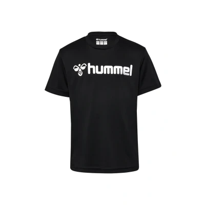 Abbildung von hummel Unisex Kinder Hmllogo Jersey S/S Kids T Shirt, Schwarz, 140 EU