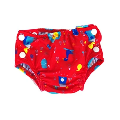 Abbildung von Popolini Schwimmwindel Badehose Badewindel (Birdy Red, S (3 9kg))