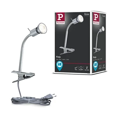Abbildung von Paulmann 95426 Leseleuchte Klemmspot Finja max. 35 Watt Bilderleuchte Chrom matt Bilderlampe Metall, Kunststoff Aufsatzlampe GU10 ohne Leuchtmittel