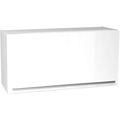 Abbildung von Stella Trading Moderner Hängeschrank Küche mit Klapptür in Weiß Geräumiger Küchenschrank viel Stauraum 100 x 50 34,6 cm (B/H/T)