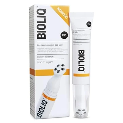 Abbildung von BIOLIQ PRO Intensiv Serum für die Augenpartien INTENSIVES KUR, Antialterung Augencreme, Anti Aging Augenfaltencreme, Behandlung dunkle Augenringe, Schwellungen und Fältchen, Mit Triticum vulgare