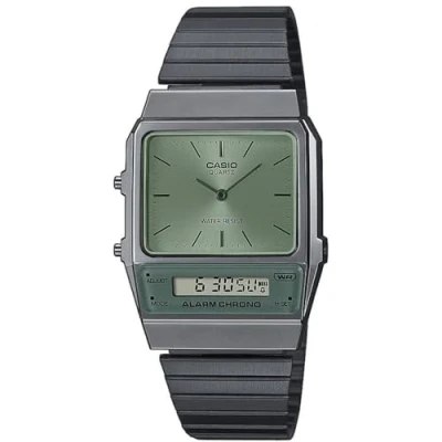 Abbildung von Casio Unisex Digitaluhr, Größe: One Size, Gunmetal/green