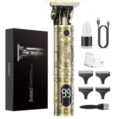 Abbildung von Haarschneidemaschine, Trimmer Barttrimmer Herren LED Anzeige Haartrimmer Konturen Haarschneidemaschine Profi Bartschneider Rasierer Haarschneider Hair Clipper