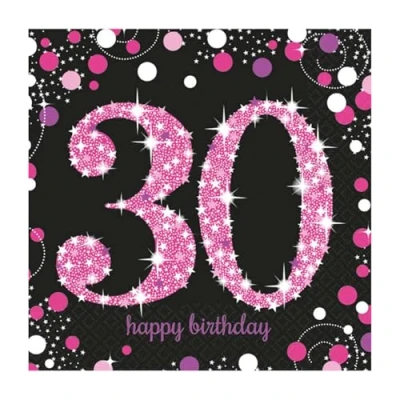 Abbildung von Adult Pink Celebration 50th Birthday Luncheon Napkins