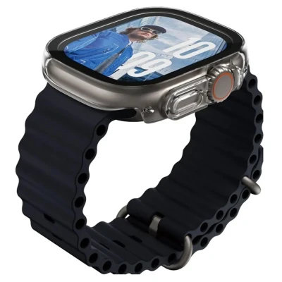 Abbildung von Full Body Case Slim für das Apple Watch Ultra (2) 49 mm Transparent Silikon Und TPU (weich) Smartwatch Armbänder