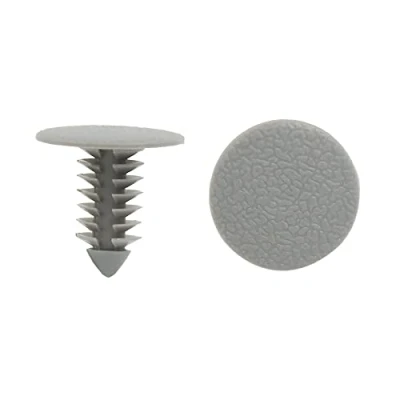 Abbildung von sourcing map 100stk Kunststoff Trimm Clips Stoßfänger Tür Nieten Befestiger Grau 8mm für Auto de