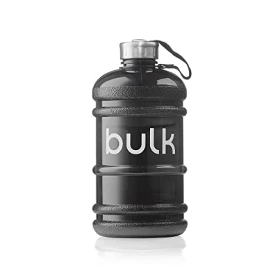 Abbildung von Bulk Half Gallon Wasserflasche, Sport Trinkflasche, Metallischem Schwarz, 2.2 Liter