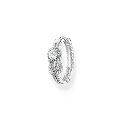 Abbildung von THOMAS SABO Einzel Creole Seil mit Knoten Silber 925 Sterling CR695 051 14