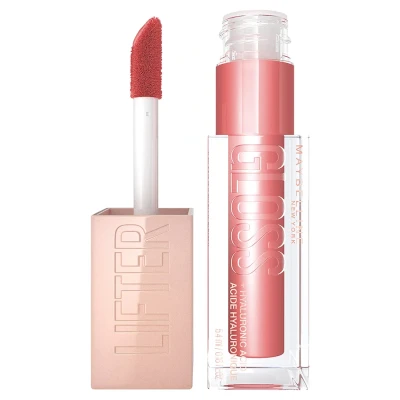 Abbildung von Maybelline New York Glänzender Lipgloss für voller wirkende Lippen, Feuchtigkeitsspendend, Mit Hyaluronsäure, Lifter Gloss, Farbe: Nr. 006 Reef (Rosa), 1 x 5,4 ml