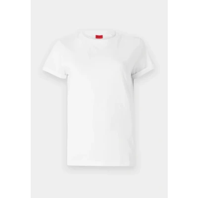 Abbildung von HUGO THE Plain TEE Tshirt basic, Damen, Größe: XS, White